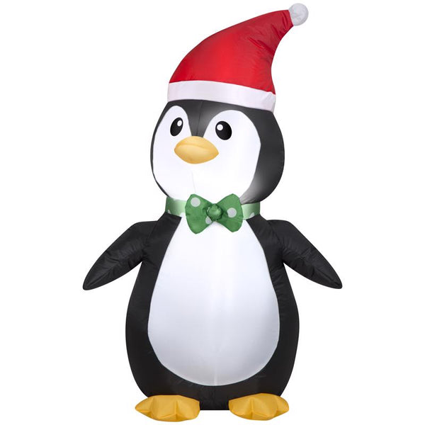 Gemmy Christmas Inflatable Penguin with Santa Hat 42 in. Inflatable (Pack of 6)