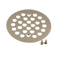 Tapas de desagüe para ducha y bañera de níquel cepillado