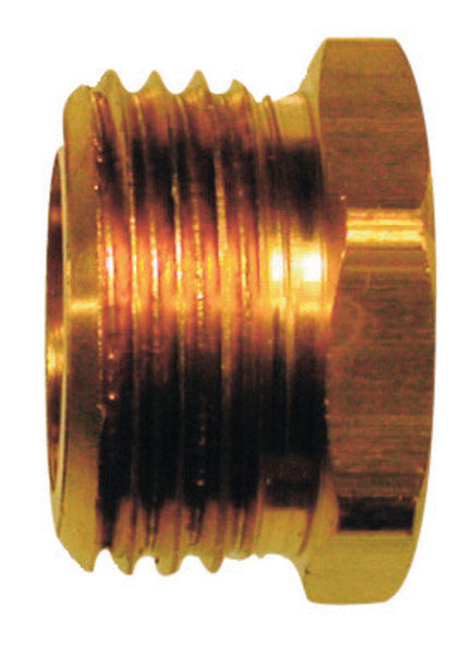 JMF Brass 3/4 in. Dia. x 1/2 in. Dia. Adapter Yellow 1 pk (Pack of 4)