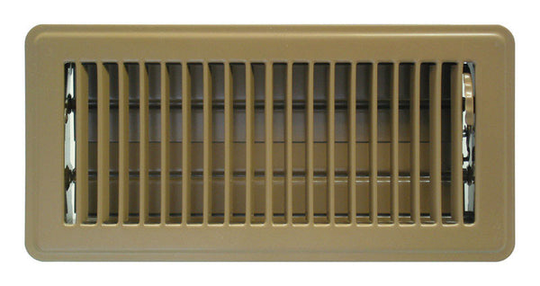 REGISTER FLOOR 10X4" BRN
