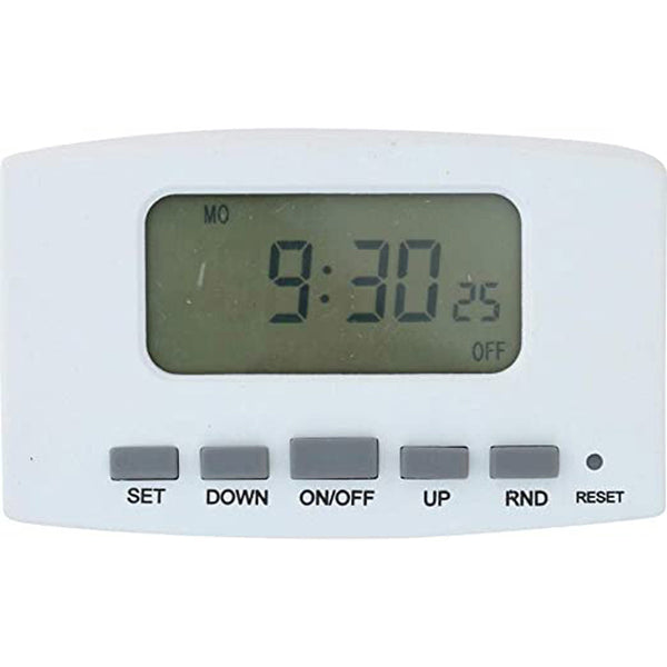 TEMPORIZADOR DIGITAL PARA INTERIORES BLANCO