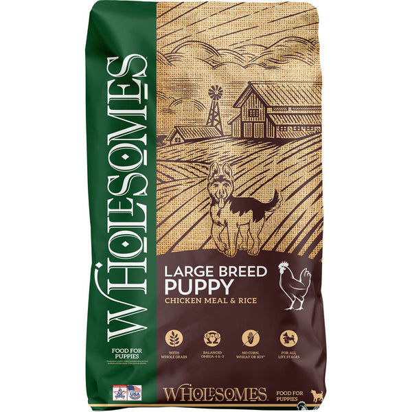 Alimento Wholesomes para cachorros de razas grandes