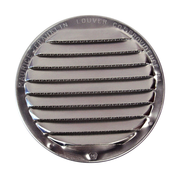 Rejilla de ventilación Maurice Franklin de 6 pulg. de ancho x 6 pulg. de largo, minirejilla de ventilación de aluminio plateado brillante