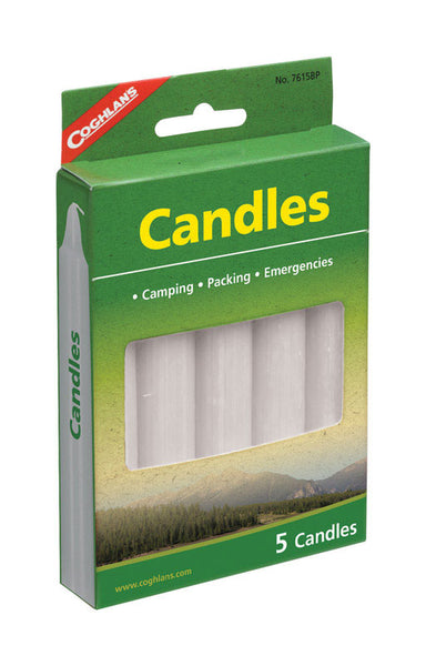 Coghlan's Candles 6.000 in. H X 3/4 in. W X 5 in. L 5 pk
