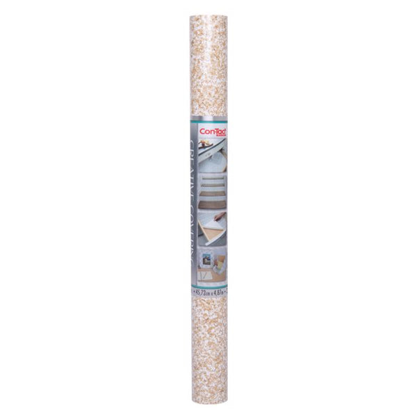Con-Tact 16 ft. L X 18 in. W Beige Granite Self-Adhesive Shelf Liner (Pack of 6)