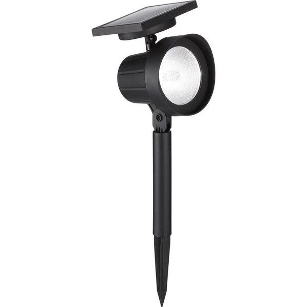 Living Accents Black Solar Powered 0.5 W LED Spotlight 1 pk (Pack of 12)