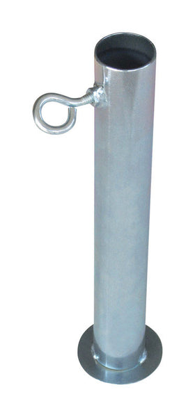 AHC 1 in. Round X 1 in. D FCW Galvanized Carbon Steel 10 in. L Anchor Foot Pad Connector