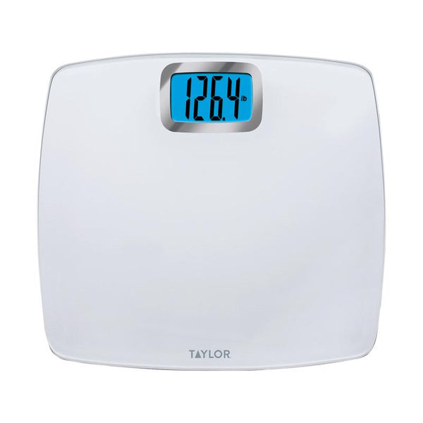 Báscula digital de baño Taylor de 200 kg (blanca) - Caja abierta
