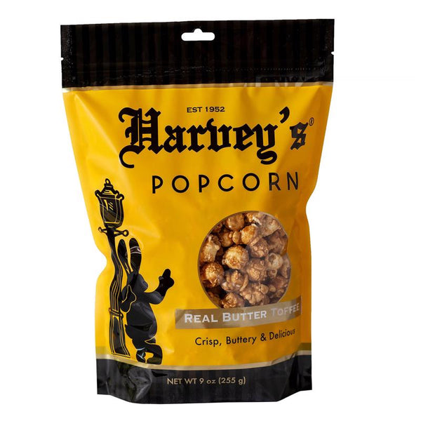 Harvey's Real Butter Toffee Popcorn 9 oz Bagged (Pack of 12)