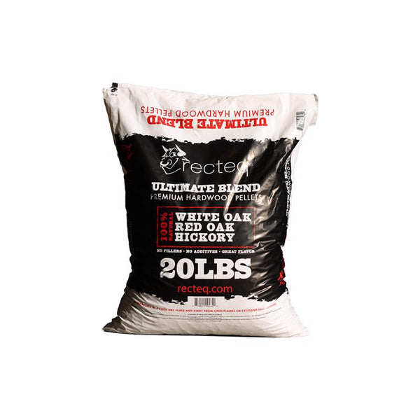 Pellets de madera dura Recteq, totalmente naturales, de roble blanco, roble rojo y nogal americano, 20 lb