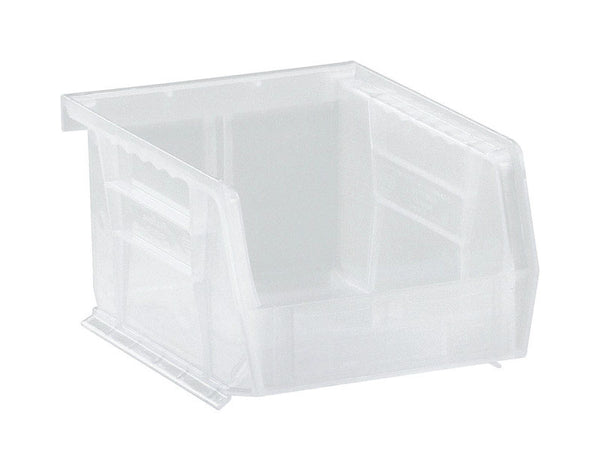 Quantum Storage 4-1/8 in. W X 3 in. H Storage Bin Plastic 1 compartments Clear