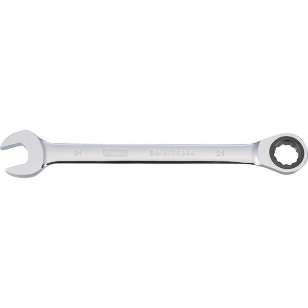 Llave combinada de trinquete métrica DeWalt de 21 mm x 21 mm, 11-7/32 pulg. de largo, 1 pieza