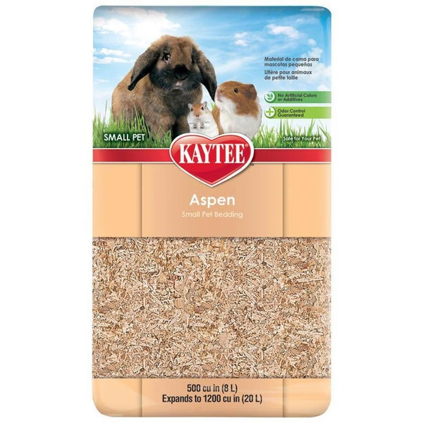 Kaytee Small Pet Bedding, Aspen Shavings, 1,200-Cu. In.