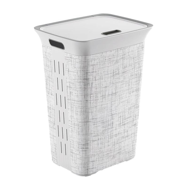 Cesto para ropa sucia de resina blanca Curver (paquete de 4)