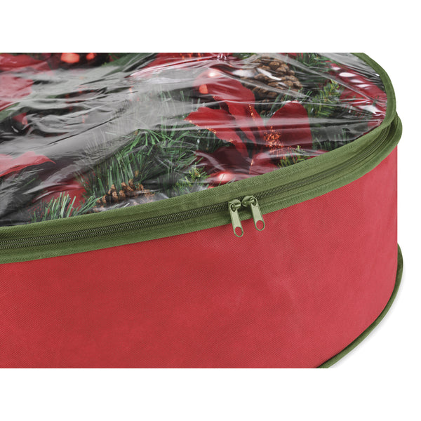 BOLSA DE ALMACENAMIENTO TRANSPARENTE/ROJA 8" DE ALTO