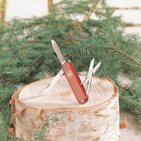 Victorinox Swiss Army Red 420 HC Stainless Steel 2.28 in. Classic SD Multi-Function Knife