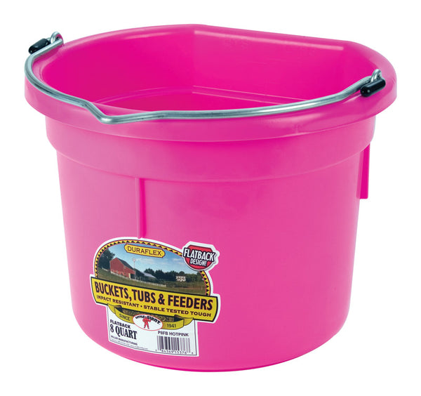Cubo Little Giant de 8 cuartos, color rosa - Oferta de la semana