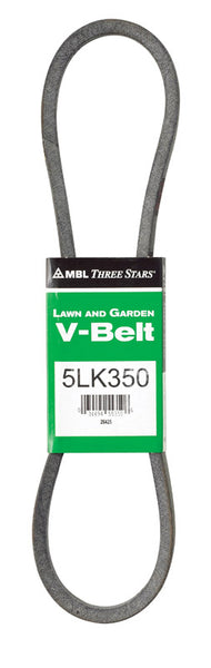 Correa trapezoidal estándar Mitsuboshi Super KB de 0,63 pulg. de ancho x 35 pulg. de largo para cortadoras de césped autopropulsadas