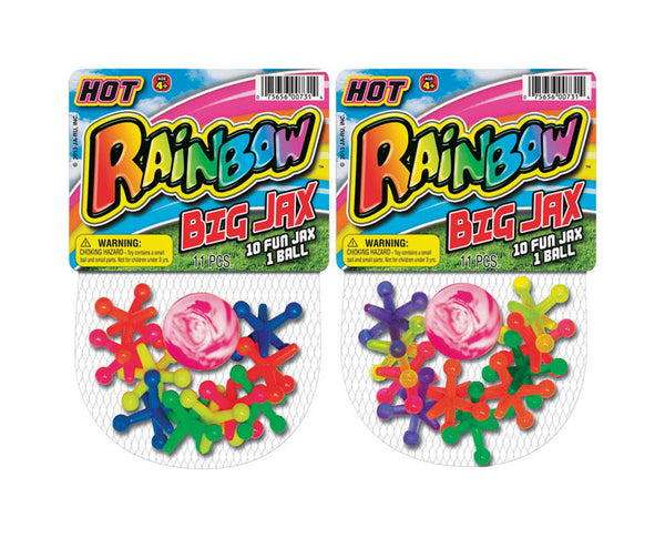 Surtido de plástico Rainbow Big Jax, 11 piezas (paquete de 24)