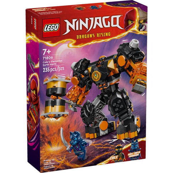 LEGO Ninjago Ninjago Coles Elemental Earth Mech Multicolored 235 pc