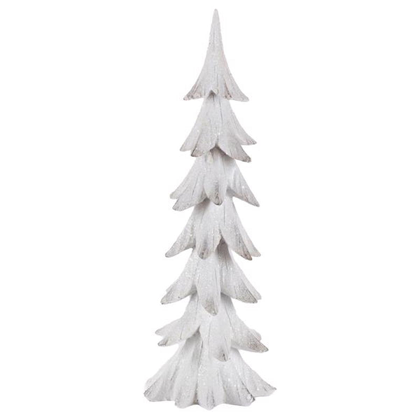 Árbol de Navidad de Gerson White Holiday, decoración de mesa de 20 pulgadas (paquete de 6)