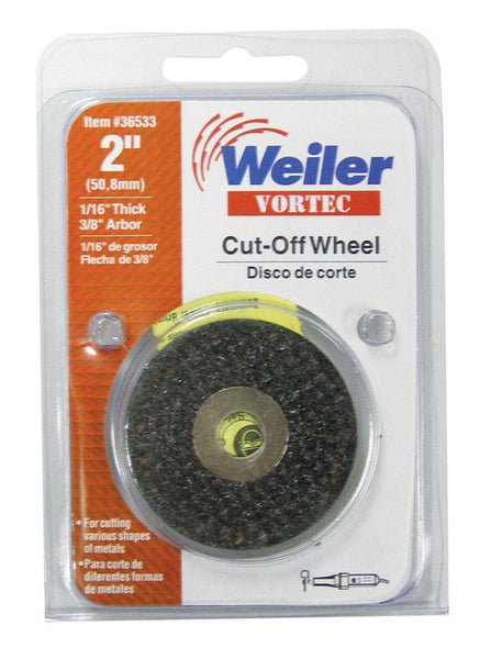 Weiler Vortec 2 in. Dia. x 3/8 in. Aluminum Oxide Cut-Off Wheel 1 pc.