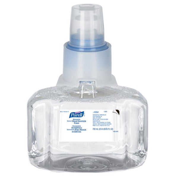 Purell LTX-7 Fragrance Free Scent Antibacterial Foam Hand Sanitizer Dispenser Refill 700 ml (Pack of 3)
