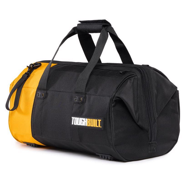 ToughBuilt 16 in. W X 10 in. H Polyester Massive Mouth All-Purpose Tool Bag 38 pocket Black/Gray/Ora