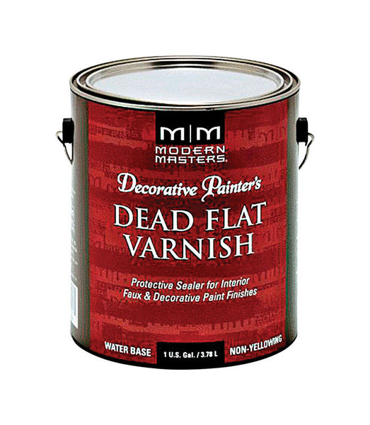 Barniz mate a base de agua Modern Masters Dead Flat, transparente, 1 galón