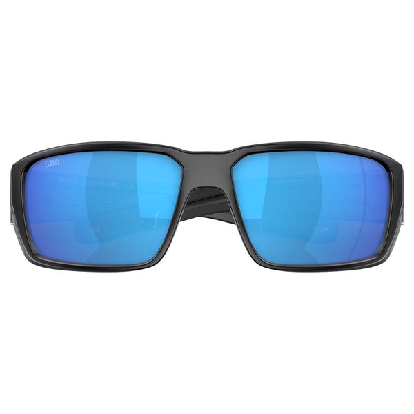 Gafas de sol polarizadas Costa Fantail Pro con marco negro y lentes azules