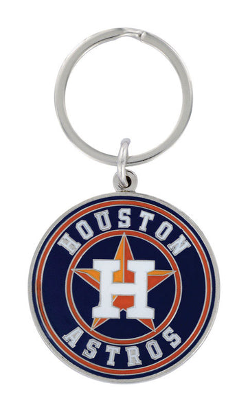 Hillman Houston Astros Metal Silver Decorative Key Chain (Pack of 3).