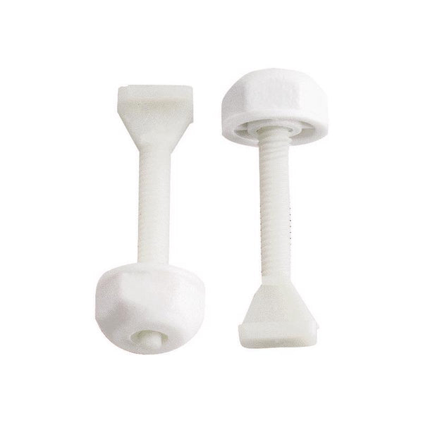 Juego de pernos para inodoro Plumb Pak de plástico blanco