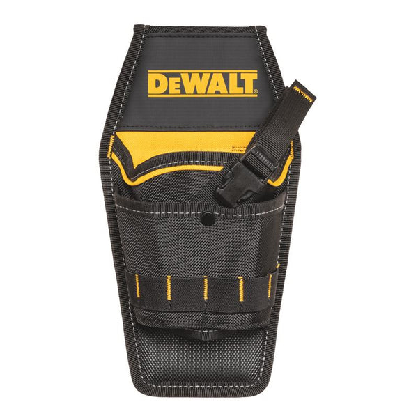 Funda para taladro profesional DeWalt de nailon balístico con 13 bolsillos, color negro y amarillo