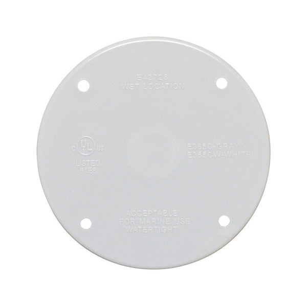 Sigma Engineered Solutions Round Plastic 4.29 in. H X 4.29 in. W Flat Box Cover - Deal of The Week