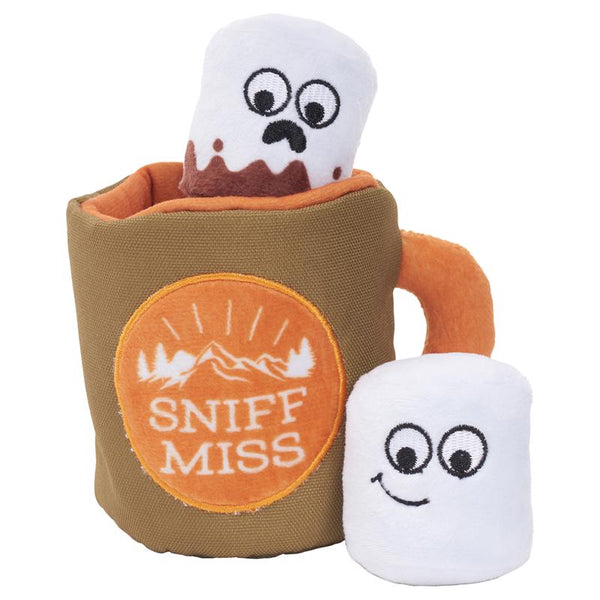 Bark Multicolored Plush Sniff Miss Dog Toy 1 pk (Pack of 3)