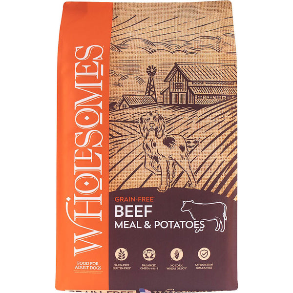 Alimento para perros Wholesomes sin cereales