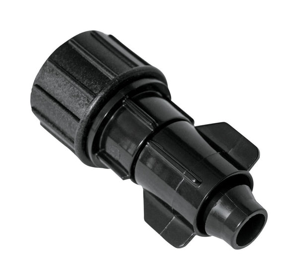 Adaptador giratorio para riego por goteo de 3/4 pulg. de Raindrip, paquete de 1