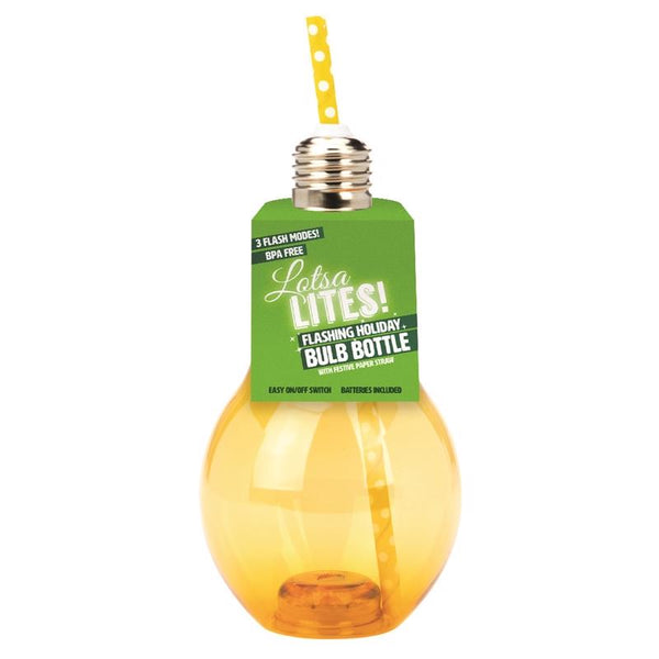 DM Merchandising Lotsa Lites LED Assorted Flashing Holiday Beverage Bulb Indoor Christmas Decor 8.5 (Pack of 12)