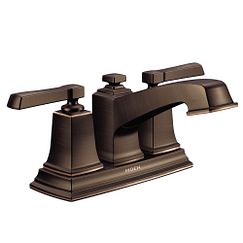 Grifo de baño de dos manijas en bronce mediterráneo