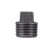 Tapón de hierro maleable negro MPT de 3/4 pulg. de BK Products (paquete de 5)