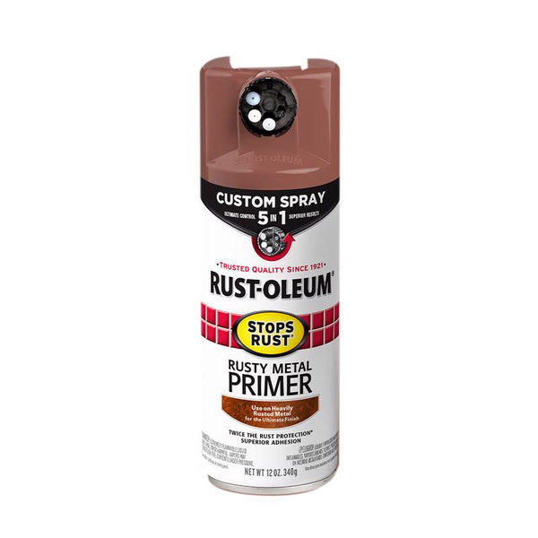 Imprimador en aerosol Rust-Oleum Stops Rust Flat Brown de 12 oz (paquete de 6)