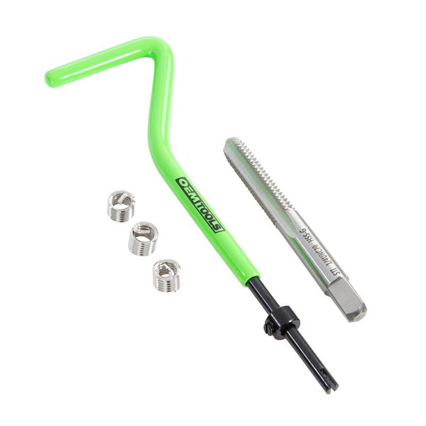 OEMTOOLS Kit de reparación de roscas helicoidales sin bloqueo de acero inoxidable de 3/8 pulg. de 1/4 a 20 pulg.