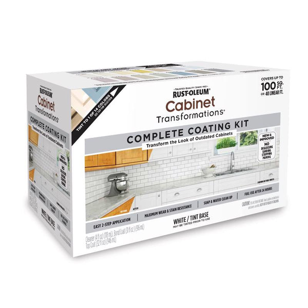 Rust-Oleum Cabinet Transformations Satin White Tint Base Cabinet Refinishing System Interior 1 qt (Pack of 2)
