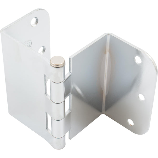 Swing Clear Offset Hinge, 3-1/2 Inches, 5/8" Radius Corner, Fits Doors 1-3/8" to 1-3/4" Thick, 2-Pack, Polished Chrome by Stone Harbor Hardware