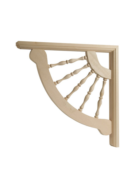 Soporte decorativo de madera dura negra preacabado Waddell de 12 pulg. de alto x 12 pulg. de largo