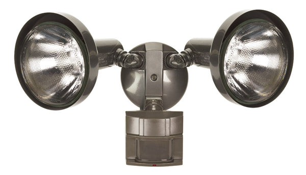 Heath Zenith Motion-Sensing Hardwired Halogen Bronze Security Light
