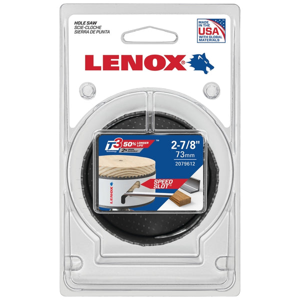 Sierra de corona bimetálica Lenox Speed Slot de 2-7/8 pulg., 1 pieza