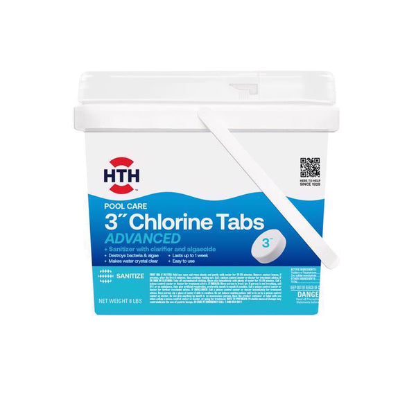 HTH Tablet Chlorinating Chemicals 8 lb (Pack of 4)