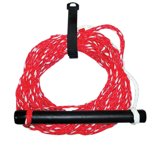 Cuerda de remolque de polipropileno multicolor Seachoice Deluxe Ski de 5/16 pulg. de alto x 5/16 pulg. de ancho x 75 pies de largo