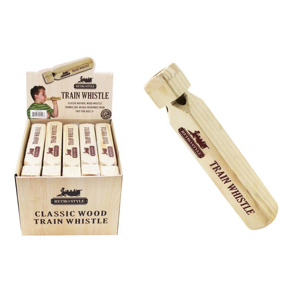 Silbato de tren de madera natural Diamond Visions (paquete de 20)
